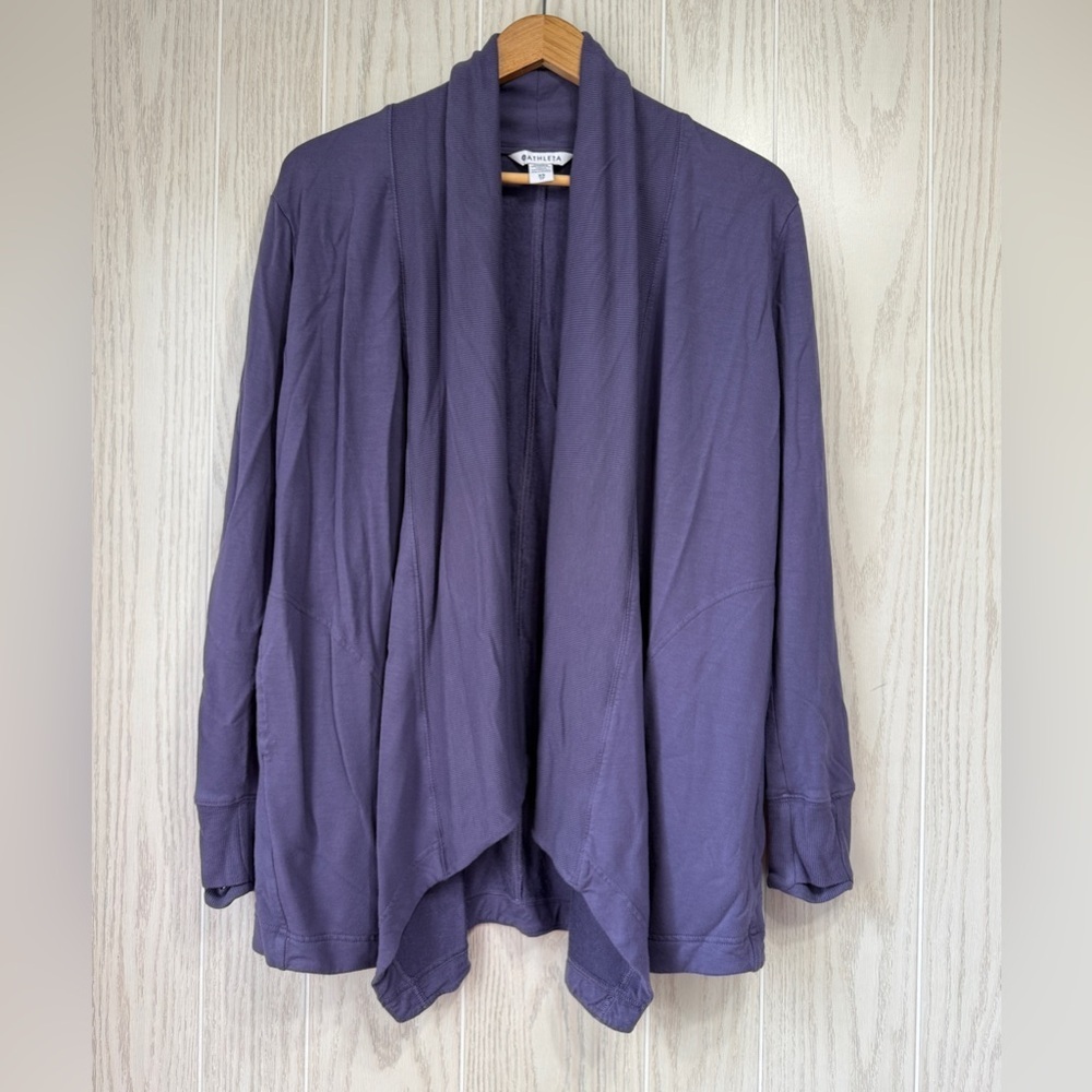 Athleta Purple Pranayama Restore Wrap Cardigan Size XS EUC
